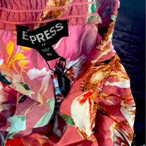 Express Pink Floral Dress